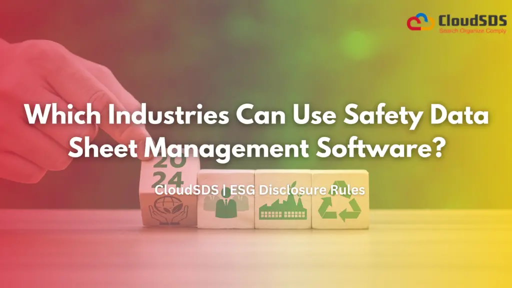 Which Industries Can Use Safety Data Sheet Management Software?