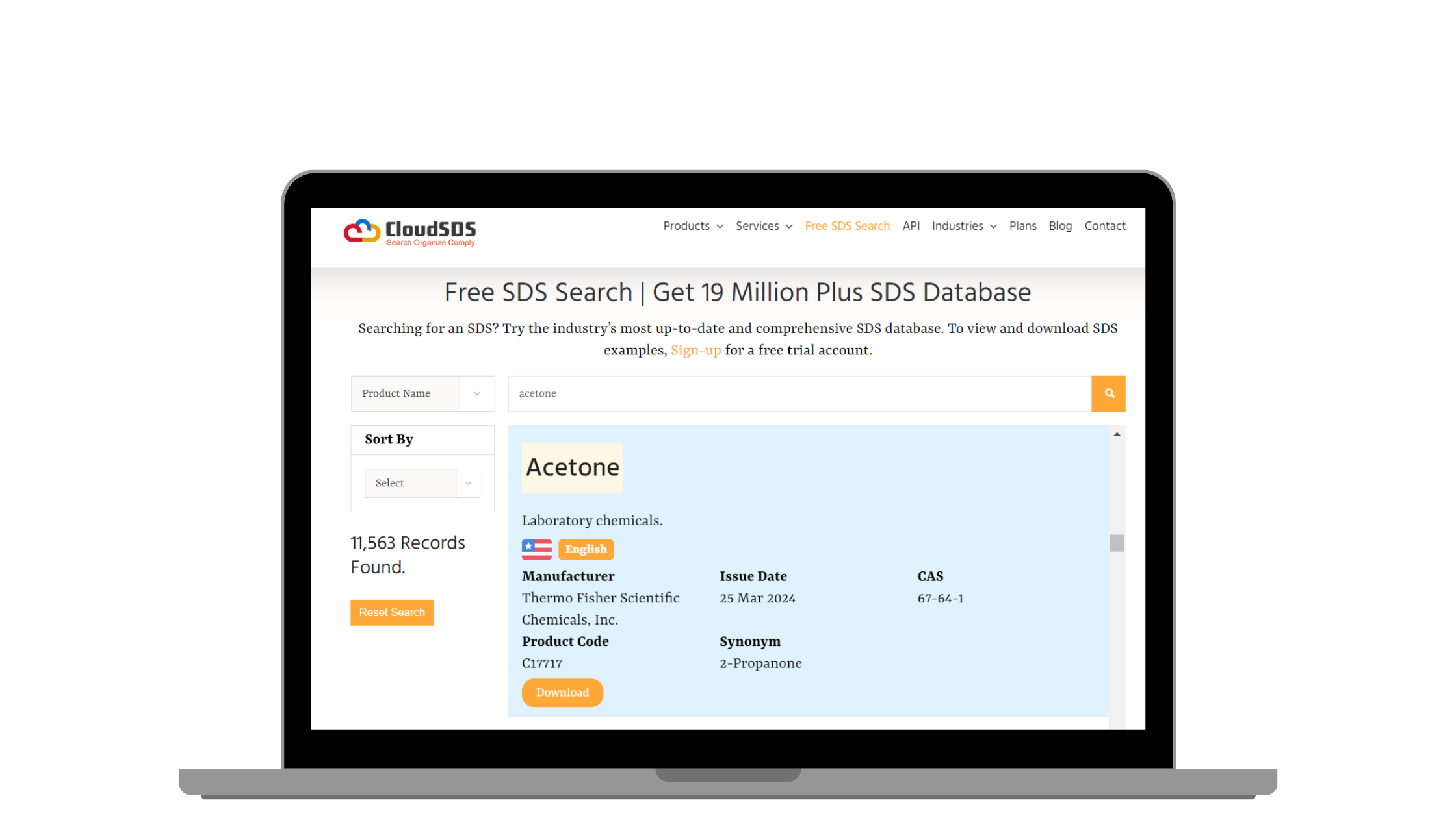 SDS Lookup
