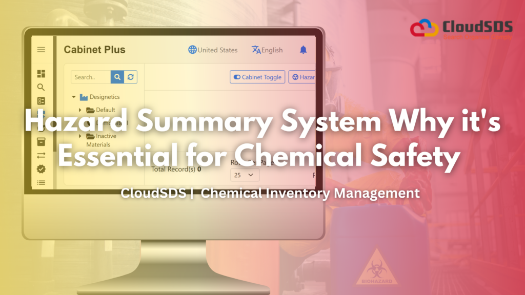 Hazard Summary System Why it's Essential for Chemical Safety