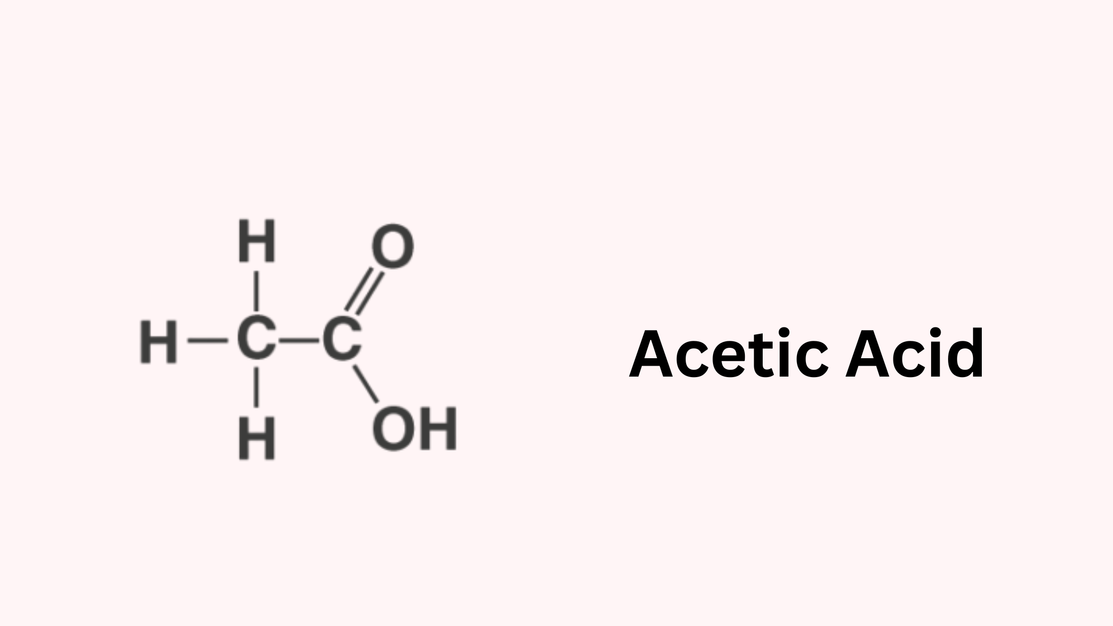 Acetic Acid Chemical Bond
