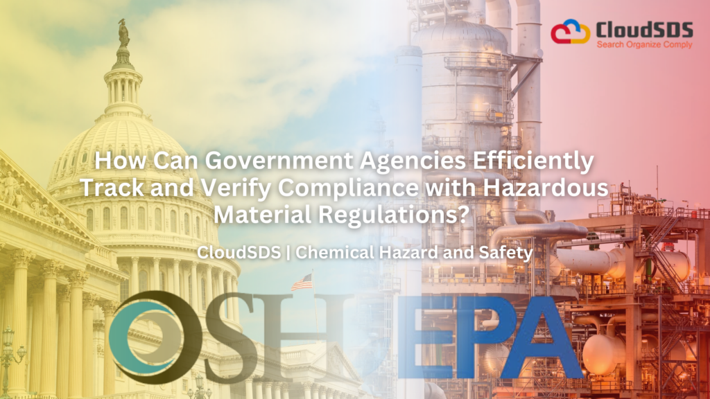 How Can Government Agencies Efficiently Track and Verify Compliance with Hazardous Material Regulations?
