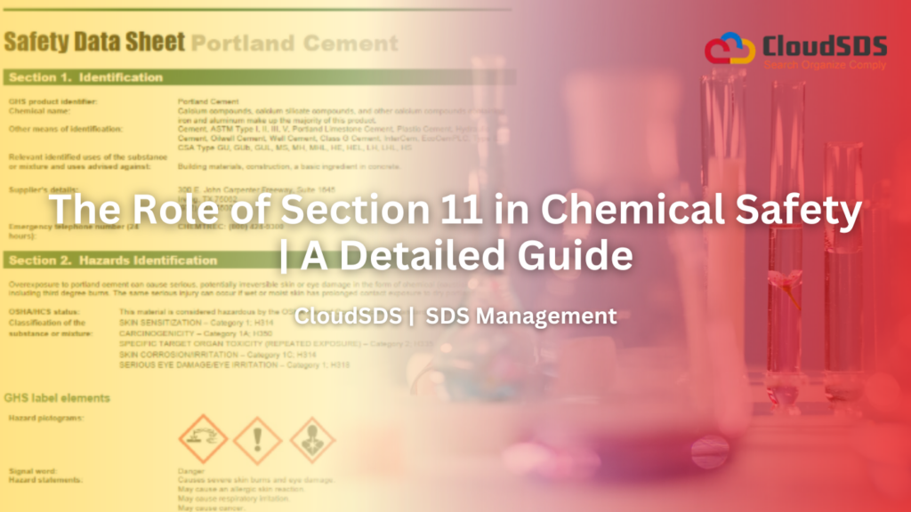 The Role of Section 11 in Chemical Safety