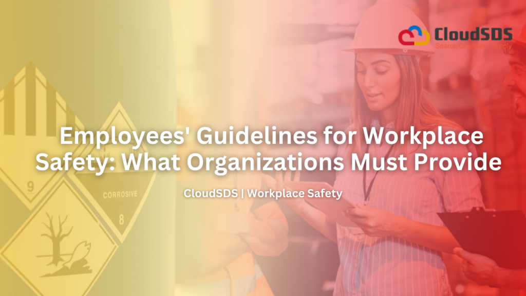 Employees' Guidelines for Workplace Safety: What Organizations Must Provide