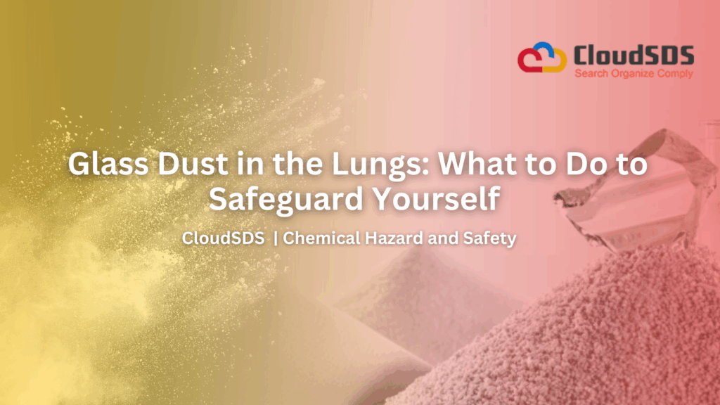 Glass Dust in the Lungs What to Do to Safeguard Yourself